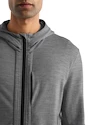 Felpa da uomo Icebreaker  Quantum III LS Zip Hoodie Metro/Black