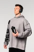 Felpa da uomo Nebbia  Washed-off Oversized Pullover Hoodie NO BS Light Grey