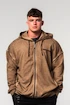 Felpa da uomo Nebbia  Washed-off Zip Up Hoodie GYM BRO Light Brown