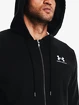 Felpa da uomo Under Armour  Essential Fleece FZ Hood-BLK