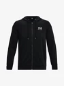 Felpa da uomo Under Armour  Essential Fleece FZ Hood-BLK