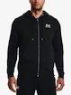 Felpa da uomo Under Armour  Essential Fleece FZ Hood-BLK