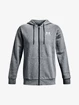 Felpa da uomo Under Armour  Essential Fleece FZ Hood-GRY