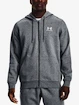 Felpa da uomo Under Armour  Essential Fleece FZ Hood-GRY