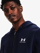 Felpa da uomo Under Armour  Essential Fleece FZ Hood-NVY