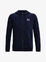 Felpa da uomo Under Armour  Essential Fleece FZ Hood-NVY