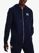 Felpa da uomo Under Armour  Essential Fleece FZ Hood-NVY