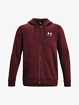 Felpa da uomo Under Armour  Essential Fleece FZ Hood-RED