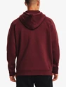 Felpa da uomo Under Armour  Essential Fleece FZ Hood-RED