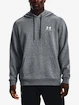 Felpa da uomo Under Armour  Essential Fleece Hoodie-GRY