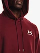 Felpa da uomo Under Armour  Essential Fleece Hoodie-RED