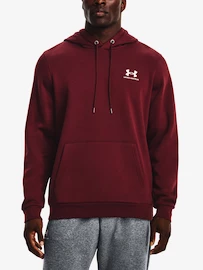 Felpa da uomo Under Armour Essential Fleece Hoodie-RED