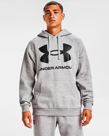 Felpa da uomo Under Armour Rival Fleece Big Logo HD-GRY