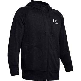 Felpa da uomo Under Armour SPECKLED FLEECE FZ HOODIE-BLK