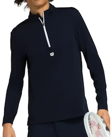 Felpa da uomo Wilson M Elevate Performance 1/2 Zip Navy