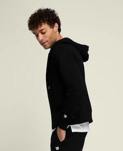 Felpa da uomo Wilson  M  Team Zip Hoodie Black