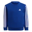 Felpa per bambini adidas  Essentials 3-Stripes Crew Neck Royal Blue 104 cm