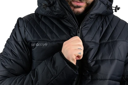 Giacca da uomo Bauer Supreme Hooded Puffer Black