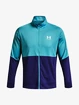 Giacca da uomo Under Armour  PIQUE TRACK JACKET-BLU