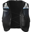 Gilet da corsa Salomon  Active Skin 8 Black/Metal