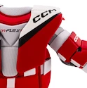 Gilet da hockey per portiere CCM YTflex 3 White/Red Youth