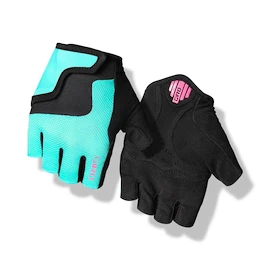 Guanti da ciclismo per bambini Giro Bravo Jr Screaming Teal/Neon Pink