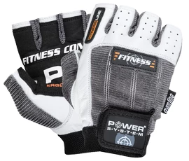 Guanti da fitness Power System Fitness Rukavice Fitness Bílošedé