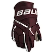 Guanti da hockey Bauer Supreme M5PRO Maroon Senior 15 pollici