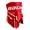 Guanti da hockey Bauer Supreme Mach Red Youth 8 pollici