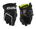 Guanti da hockey Bauer Supreme Ultrasonic Black/White Youth 8 pollici