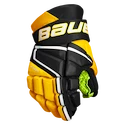 Guanti da hockey Bauer Vapor 3X Black/Gold Junior