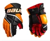 Guanti da hockey Bauer Vapor 3X Black/Orange Intermediate