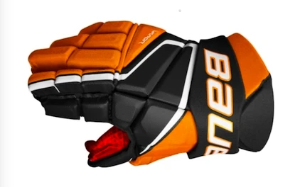 Guanti da hockey Bauer Vapor 3X Black/Orange Intermediate