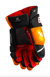 Guanti da hockey Bauer Vapor 3X Black/Orange Intermediate