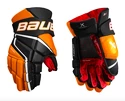 Guanti da hockey Bauer Vapor 3X Black/Orange Senior