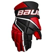 Guanti da hockey Bauer Vapor 3X Black/Red Senior 14 pollici