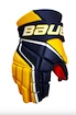 Guanti da hockey Bauer Vapor 3X Navy/Gold Intermediate