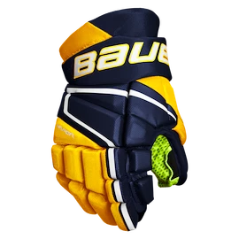 Guanti da hockey Bauer Vapor 3X Navy/Gold Junior