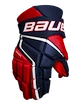 Guanti da hockey Bauer Vapor 3X Navy/Red/White Intermediate