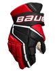 Guanti da hockey Bauer Vapor 3X PRO Black/Red Intermediate