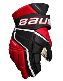 Guanti da hockey Bauer Vapor 3X PRO Black/Red Intermediate