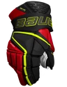 Guanti da hockey Bauer Vapor Hyperlite Black/Red/Green Intermediate