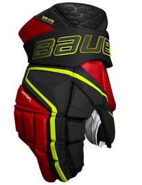 Guanti da hockey Bauer Vapor Hyperlite Black/Red/Green Intermediate