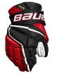 Guanti da hockey Bauer Vapor Hyperlite Black/Red Junior