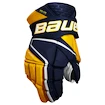 Guanti da hockey Bauer Vapor Hyperlite Navy/Gold Intermediate 12 pollici