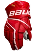 Guanti da hockey Bauer Vapor Hyperlite Red Senior