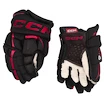 Guanti da hockey CCM JetSpeed FT6 Black/Red Junior