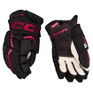 Guanti da hockey CCM JetSpeed FT6 Black/Red Senior