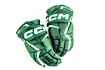 Guanti da hockey CCM JetSpeed FT6 Dark Green/White Junior 11 pollici