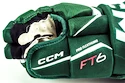 Guanti da hockey CCM JetSpeed FT6 Dark Green/White Junior